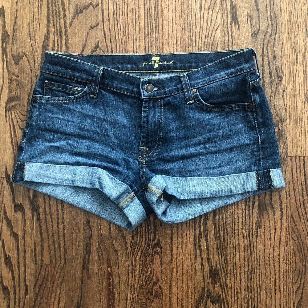 7 For All Man Kind Jean Shorts